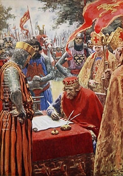 MAGNA CARTA - King John signing