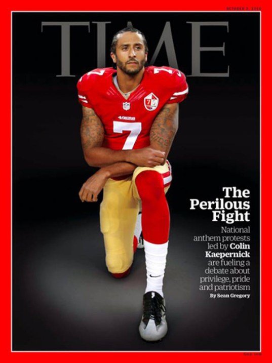 COLIN KAEPERNICK - Time Magazine cover (taking a Knee)