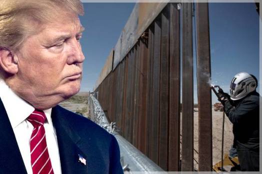 trump - and the wall (wall funding - photo credit - golifa)