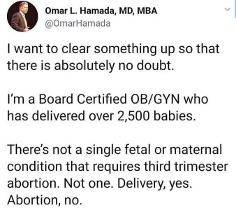 ABORTION ARTICLE - Twitter Comment (Dr. Omar Hamada)